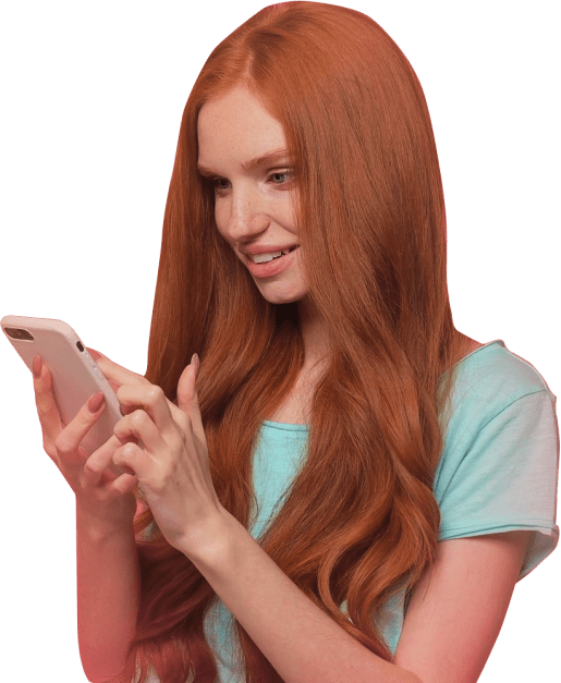 Girl smartphone