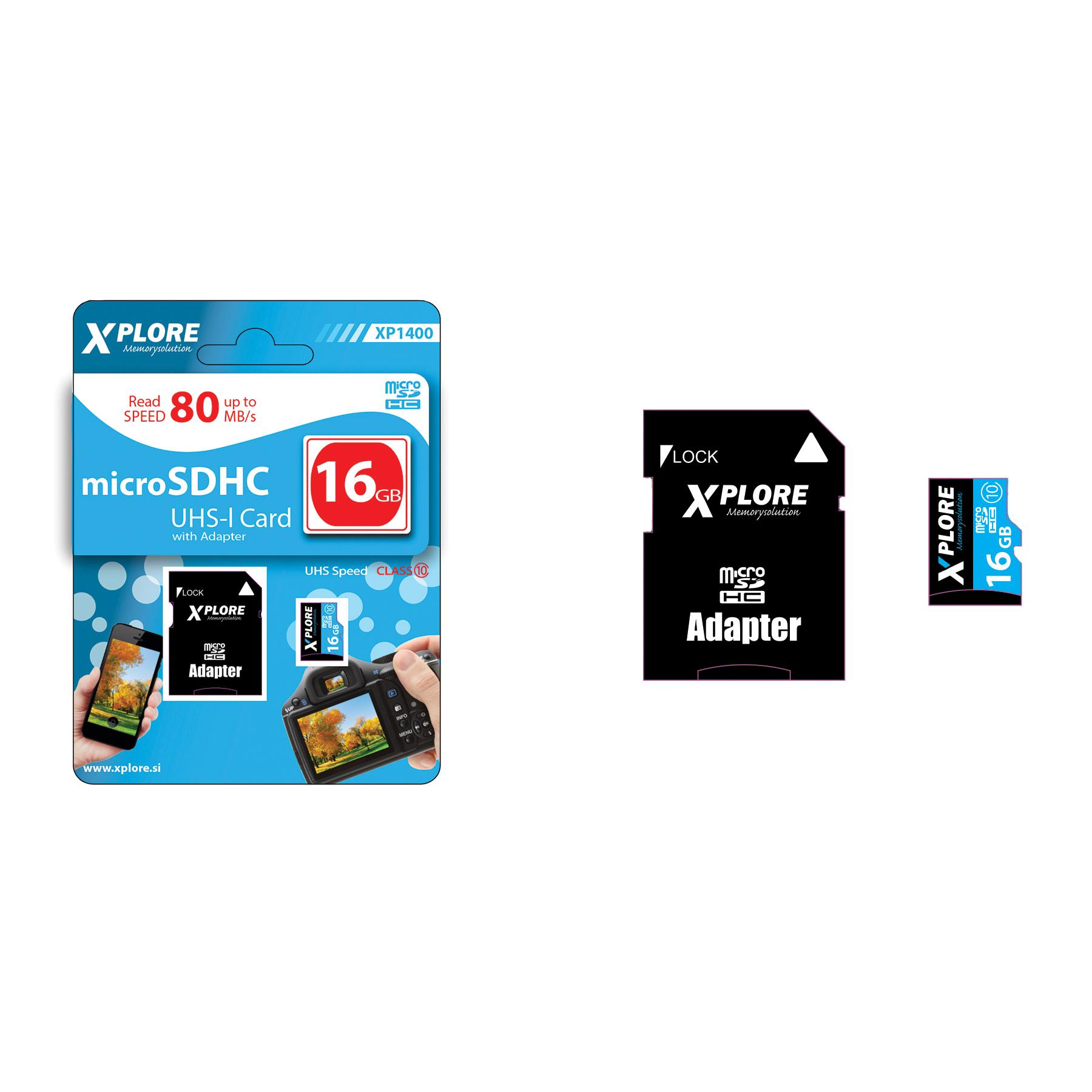 Spominska kartica Micro SDXC U3 16GB XP1400