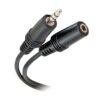 Avdio kabel audio 3,5mm/rca XP20202, črna