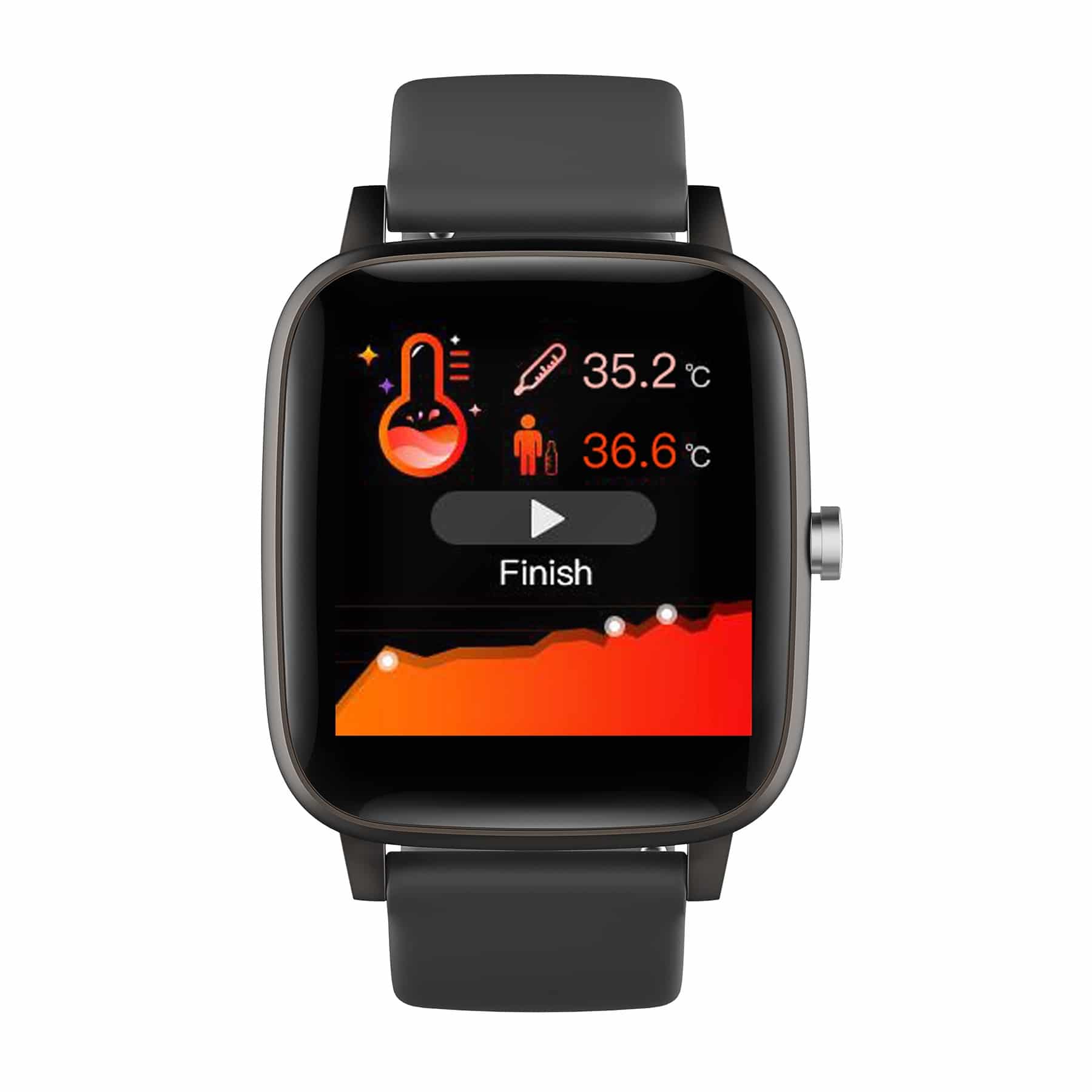 Xp 6217 Black Crna Pametna Sportna Ura Srcni Utrip Telesna Temperatura Nadzor Aktivnosti Spanja Opozorila Vibriranje Bluetooth Opozorila Zaslon Na Dotik Touch Barvni 2 1.jpg