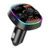 XP 90 FM ODDAJNIK TRANSMITTOR AVTO DODATEK MP3 WMA BLUETOOTH LED ZASLON USB MICRO SD KARTICA VHOD AVTO POLNILEC HITRI POLNILEC QUICK CHARGE 3 0 LED OSVETLITEV AMBIENT USB TYPEC C IZHOD 1