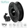Filament za 3D tisk Sunlu TPU, črna